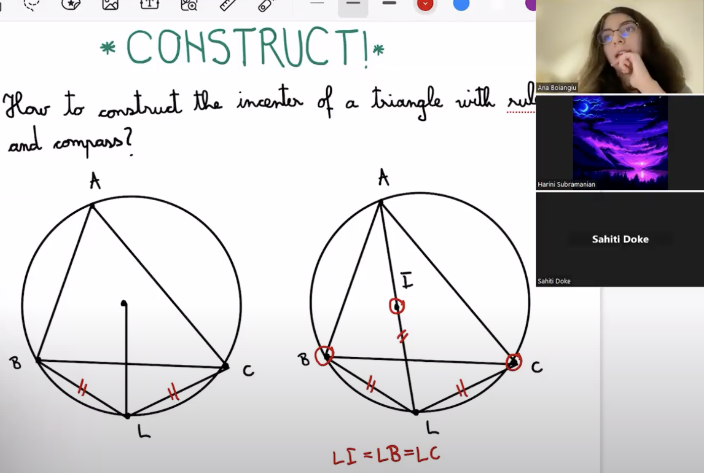 Picture of an ongoing Athemath class